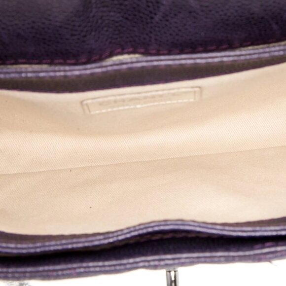 CHANEL Lady Pearly Flap Bag Purple Caviar Leather - Picture 3 of 7